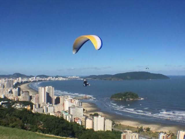 Apartamento 621 Com Vista Para O Mar Sao Vicente  Bagian luar foto